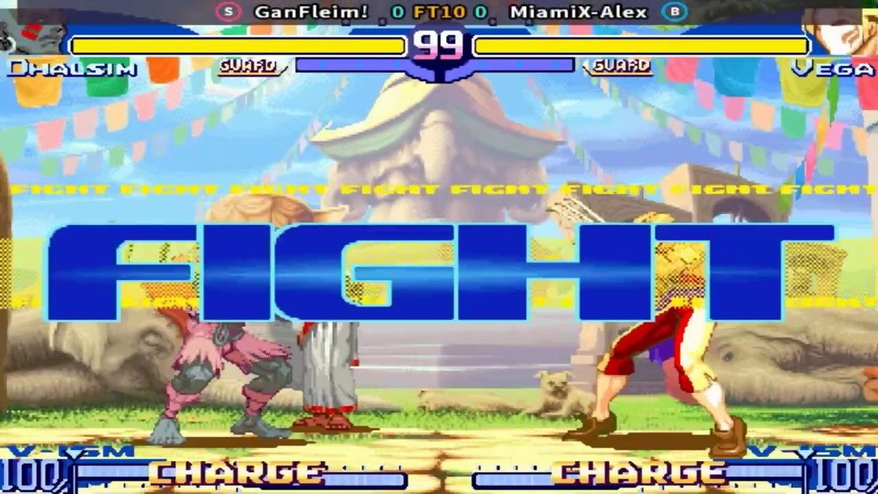 GanFleim! vs  MiamiX-Alex - Street Fighter Alpha 3 - FT10