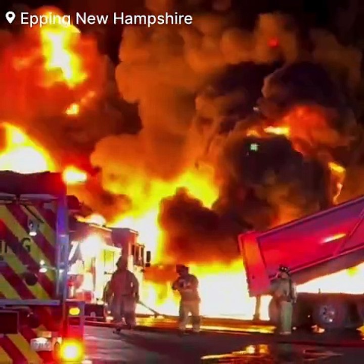 BREAKING: Tanker trucks have caught on fire with reports of large explosions taking place #Epping