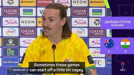 Скачать видео: Irvine delighted with Socceroos' mentality after India win