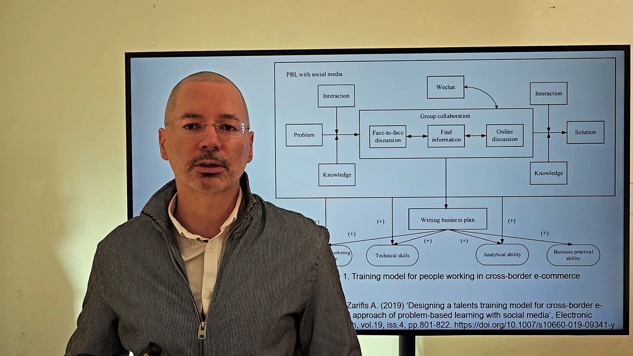 Designing a talents training model for cross-border e-commerce: A mixed approach of problem-based learning with social media