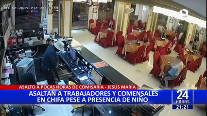 Jesús María: asaltan chifa y se llevan 7 mil soles