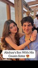 Akshay Kumar's Son Aarav With His Cousin Sister