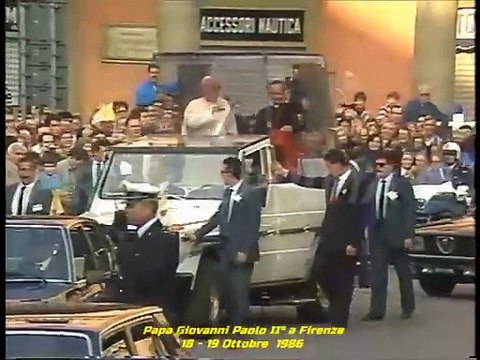 Visita del Papa Giovanni Paolo II° a Firenze 18 -19 Ottobre 1986
