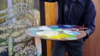 He ruined Monet’s famous painting by Zach king magic tricks..