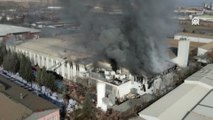 Ankara'da elektronik yedek parça üretim fabrikasında yangın çıktı