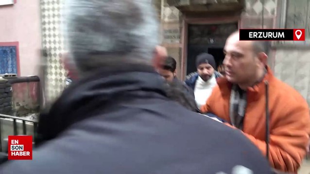 Erzurum'da polisi görünce kaçan hükümlü, saklandığı binanın çatısında yakalandı