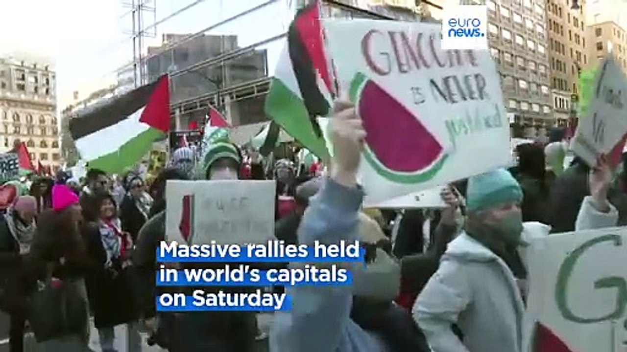 A global day of action: Huge rallies in Europe and beyond call for ceasefire in Gaza