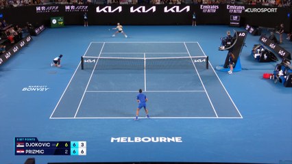 Surprise : Djokovic perd un set face au jeune qualifié Prizmic au tie-break