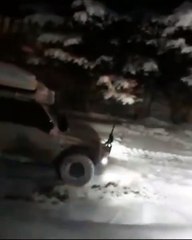 Karın tadını çıkartmak isterken mahsur kaldılar