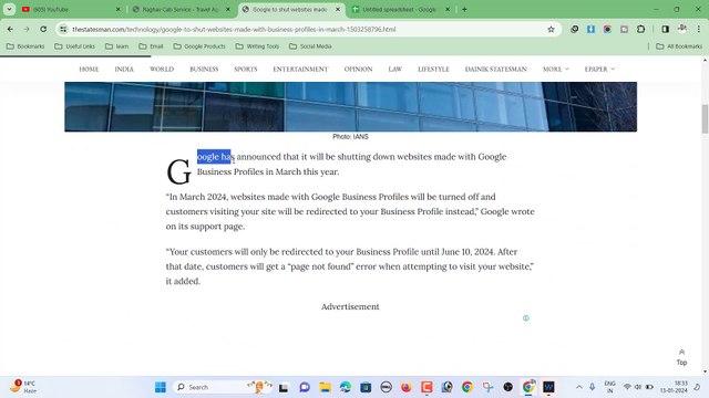 Google is killing google my business websites