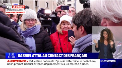 "Je ne vous rejoins pas sur le constat": Gabriel Attal interpellé sur la loi immigration à Caen