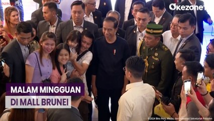 Momen Jokowi Malam Mingguan di Mall Brunei, Warga Sambut Meriah dan Minta Foto