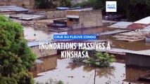 Inondations record en RDC : le fleuve Congo envahit certains quartiers de Kinshasa