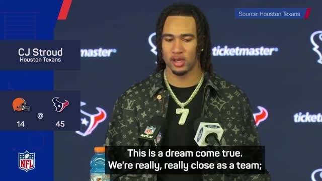 Texans' Stroud feeling blessed after breaking rookie record