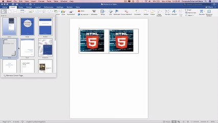 How to INSERT a Cover Page To Your Word Document On a Mac | New