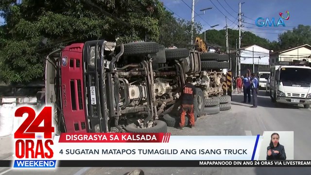 24 Oras Weekend Part 1: Tumagilid na truck; royal wedding sa Brunei; bagsak-presyong gulay; atbp.