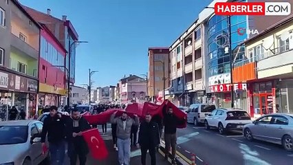 Şehitler için yürüyüp, terörü lanetlediler