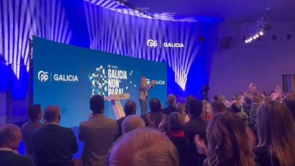 Alfonso Rueda en el acto celebrado en A Coruña
