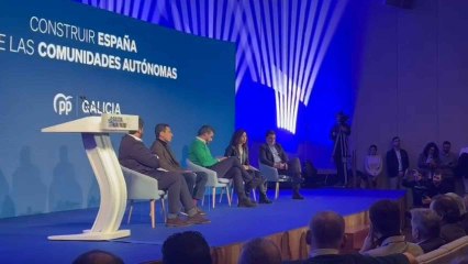 Los líderes del PP en el acto celebrado en A Coruña