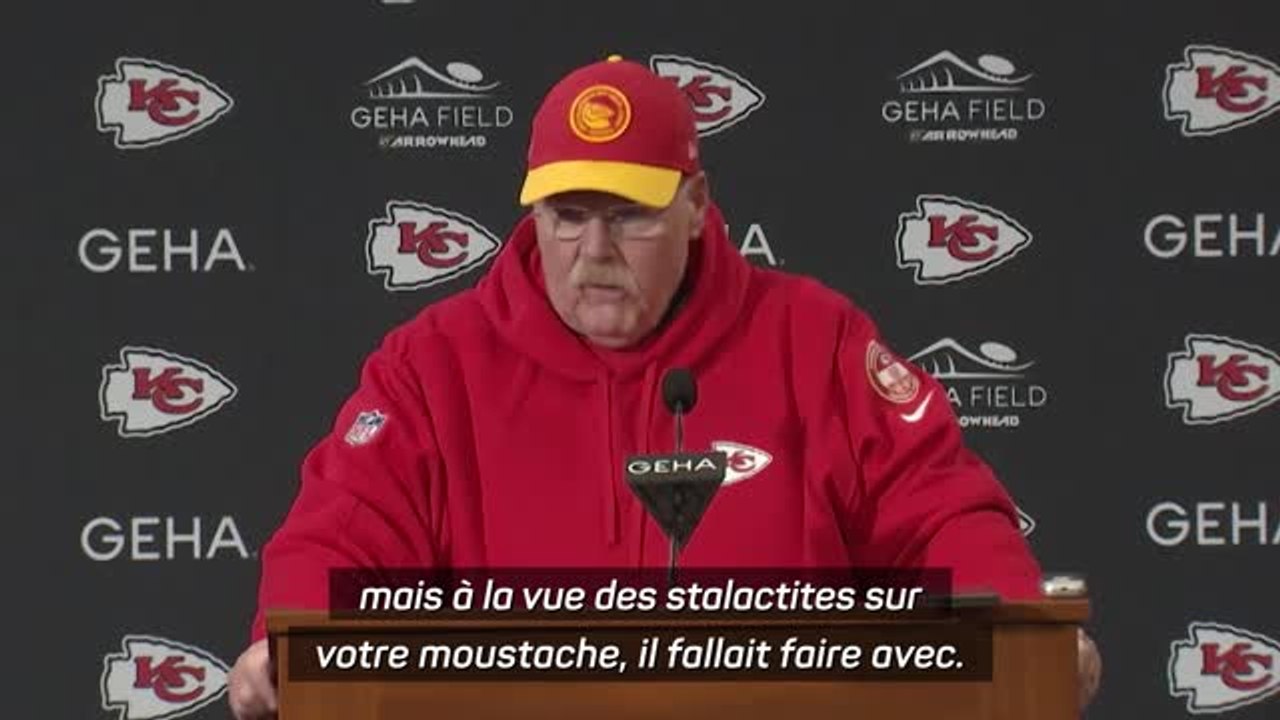 Chiefs - La moustache de Reid avec des stalactites : “La pire chose qui puisse arriver c'est qu'elle tombe !”