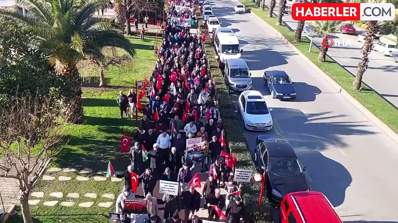 Zonguldak'ta teröre tepki, Gazze'ye destek yürüyüşü düzenlendi