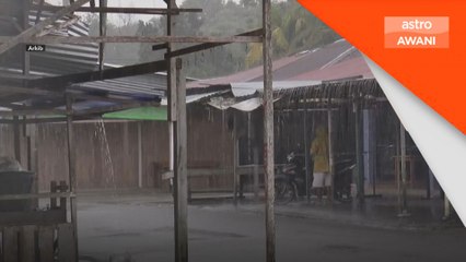 Hujan berterusan tahap waspada di Sarawak, timur Sabah