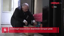 8 büyüklüğündeki depreme karşı koruyor! Gaziantepli tasarımcı deprem ranzası üretti