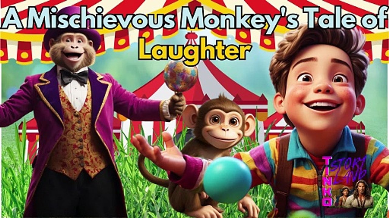 Milo's Marvelous Circus Act: A Mischievous Monkey's Tale of Laughter | Kids Storyteller | Storytime
