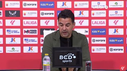 El ejemplar discurso de Míchel tras el empate: lo aplauden en Almería
