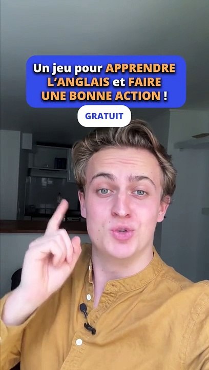 Un jeu pour apprendre l'anglais gratuitement et faire une bonne action 