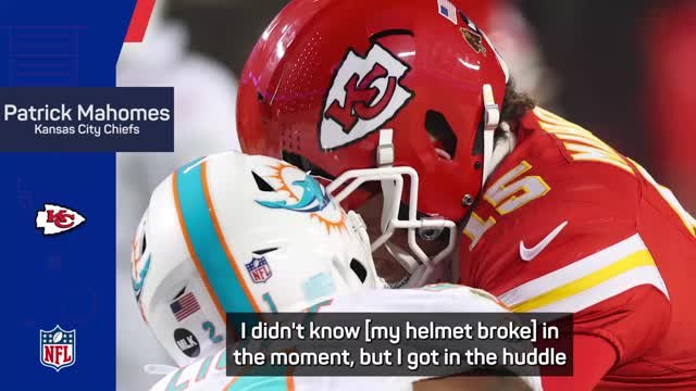 'Great competitor' Mahomes jokes on frozen helmet struggles