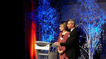 Brumath découpe de la galette lors des Voeux du Maire Etienne Wolf