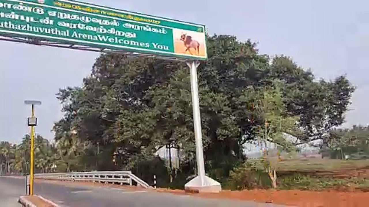 वीरता और शौर्य का खेल के लिए 5000 दर्शकों की क्षमता वाले कलैंजर जल्लीकट्टू स्टेडियम तैयार