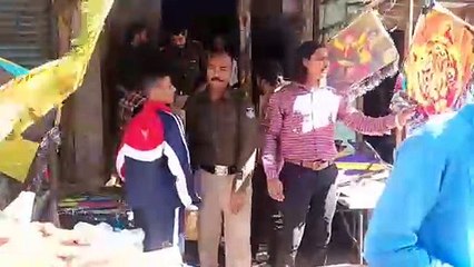 प्रतिबंधित चाइना डोर को लेकर देवास की दुकानों में कि गई चेकिंग