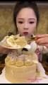 #11 Desserts mukbang/ASMR || Milk tea crepe cake