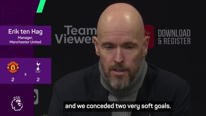 Ten Hag 'disappointed' with Tottenham draw
