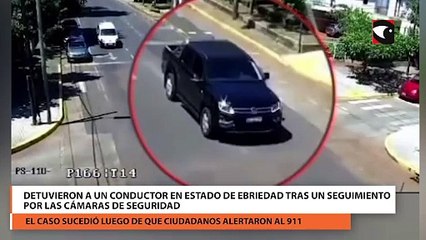 Detuvieron a un conductor en estado de ebriedad tras un seguimiento por las cámaras de seguridad