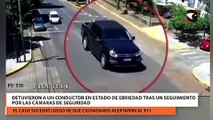 Detuvieron a un conductor en estado de ebriedad tras un seguimiento por las cámaras de seguridad
