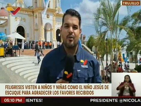 Trujillanos celebran 414 años de devoción al Dulce Niño Jesús de Escuque