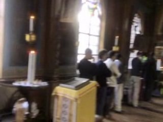 Prière orthodoxe à l'institut Saint Serge