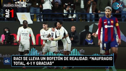 RAC1 se lleva un bofetón de realidad: “Naufragio total, 4-1 y gracias”