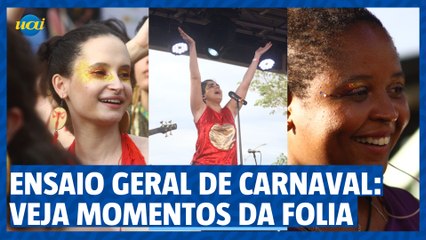 Ensaio geral de carnaval: veja alguns momentos que embalaram a folia deste domingo