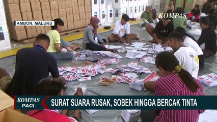Temuan Ribuan Surat Suara Rusak, Sobek hingga Bercak Tinta di Sejumlah Kabupaten