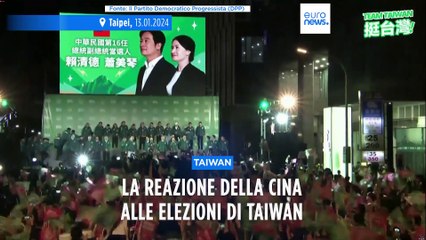 Video herunterladen: Sale la tensione tra Usa e Cina all'indomani della vittoria del partito democratico a Taiwan