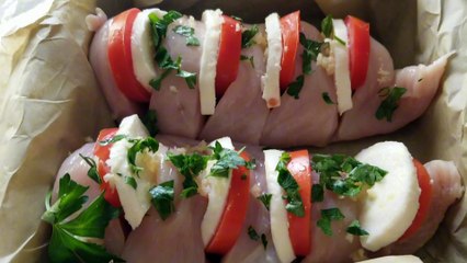 Chicken Breast with Tomatoes Mozzarella!