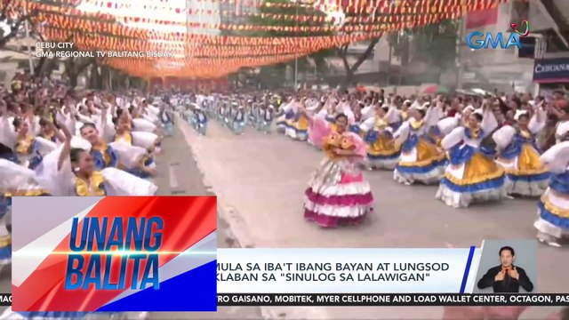 16 contingents mula sa iba't ibang bayan at lungsod sa Cebu, nagpasiklaban sa Sinulog sa Lalawigan | UB