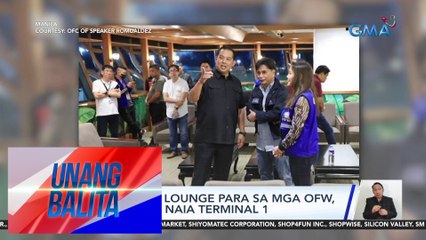 24/7 free VIP lounge para sa mga OFW, binuksan sa NAIA Terminal 1 | UB