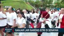 Ganjar Lari Pagi Bareng Istri di Acara Penguin SeliweRUN Senayan