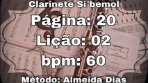 Página: 20 Lição: 02 Lá menor - Clarinete Si bemol [60 bpm]