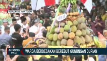 Ribuan Warga Berdesakan Berebut Durian Gratis di Festival Durian Pekalongan